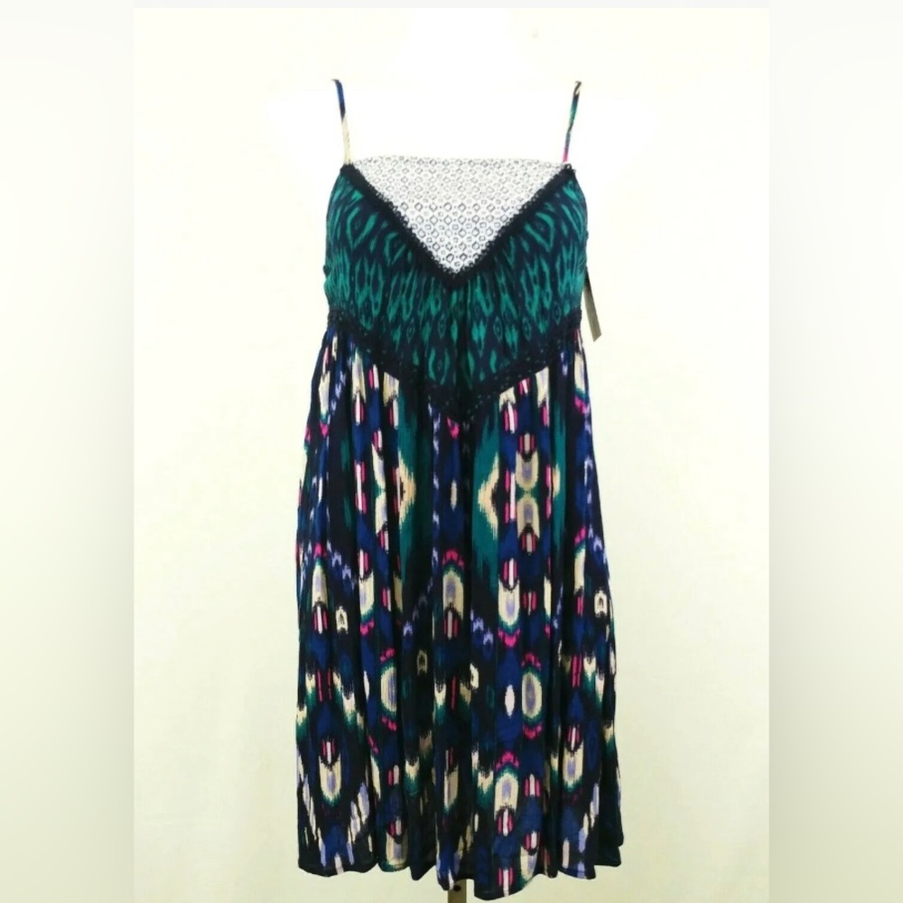 New Xhilaration Women Junior Dress,, multi color, rayon. Size Large